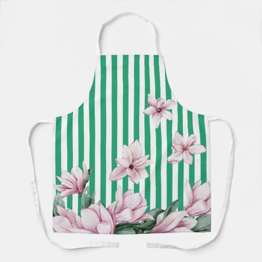 Sommer, Frühling, Magnolienprint Schürze (Vorderseite)