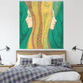 Sommer, Gaja, Forest Goddess, Fantasie surrealkuns Leinwanddruck (Insitu (Schlafzimmer))