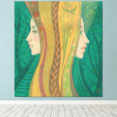 Sommer, Gaja, Forest Goddess, Fantasie surrealkuns Leinwanddruck (Insitu (Holzboden))