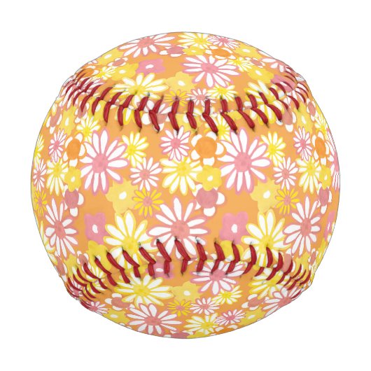 Sommer-Gänseblümchen-Baseball Baseball (Vorderseite)