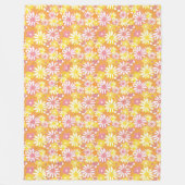 Sommer Gänseblümchen Fleecedecke (Vorderseite)