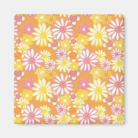 Sommer Gänseblümchen Magnet (Vorne)