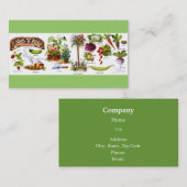 Sommer-Garten Botanicals Gartenarbeit Visitenkarte (Vorne/Hinten)