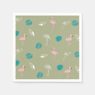 Sommer Geburtstag & Flamingo Party Tischdeko Serviette
