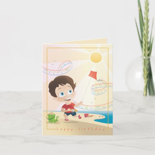 Sommer-Geburtstags-Gruß. 2/12. Karte (Vorderseite)