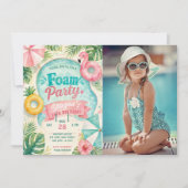 Sommer-Geburtstagsfeier-Foto am Pool Einladung (Vorderseite)