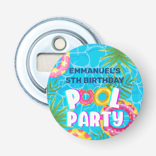Sommer-Geburtstagsgeschenk Tropische Poolparty-Fla Flaschenöffner