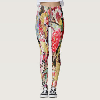 Sommer-Geisha-Gärten Leggings