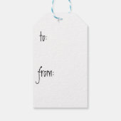 Sommer-Gelbe Labrador-Geschenketags Geschenkanhänger (Rückseite)