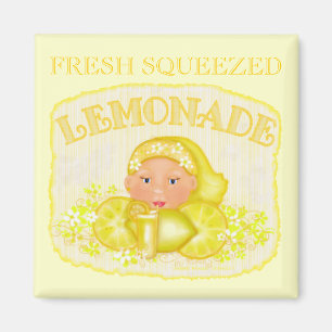Sommer-gelber Limonade-Magnet Magnet