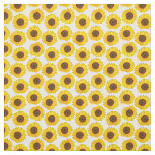 Sommer-gelbes Sonnenblume-Muster Stoff