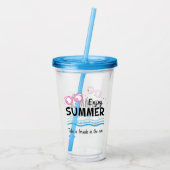 Sommer genießen acryltrinkbecher (Rückseite)