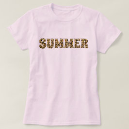 Sommer-Gepard-Druck T-Shirt