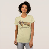 Sommer-Giraffen-Aquarell-Vorstellungs-Zitat T-Shirt (Vorne ganz)