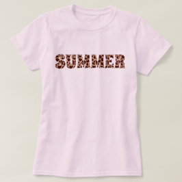 Sommer-Giraffen-Druck T-Shirt