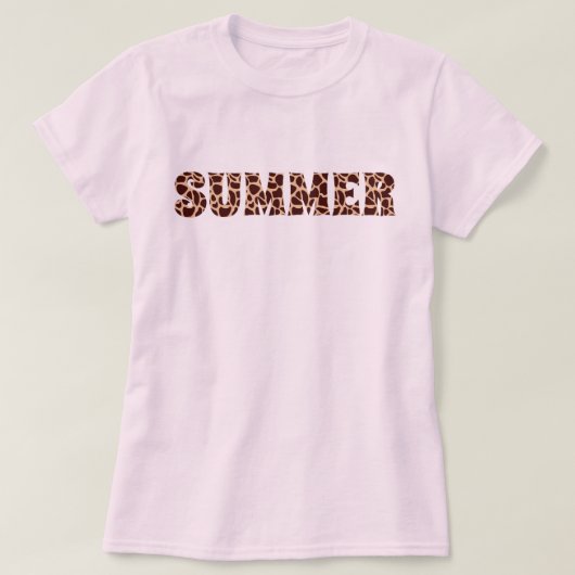 Sommer-Giraffen-Druck T-Shirt (Design vorne)