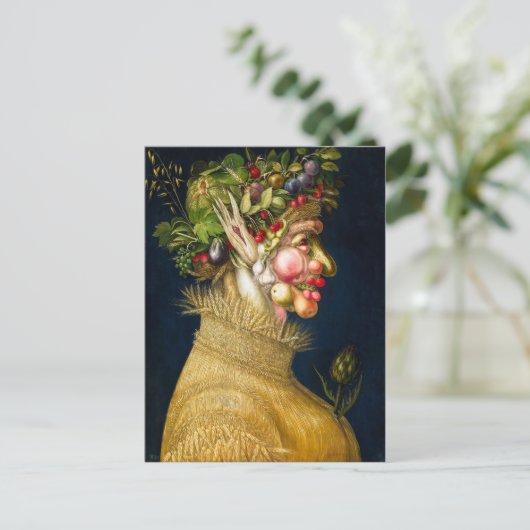 Sommer | Giuseppe Arcimboldo | Postkarte (Stehend Vorderseite)