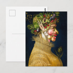 Sommer Giuseppe Arcimboldo Postkarte