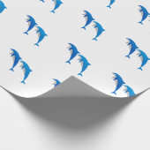SOMMER, GLAUBWÜRDIGE DOLPHINE GESCHENKPAPIER (Ecke)