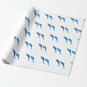 SOMMER, GLAUBWÜRDIGE DOLPHINE GESCHENKPAPIER