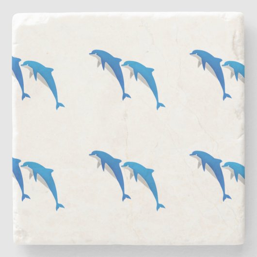 SOMMER, GLAUBWÜRDIGE DOLPHINE STEINUNTERSETZER (Vorderseite)