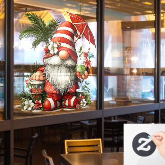 Sommer-Gnom-Fensteraufkleber Fensteraufkleber