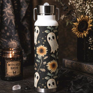 Sommer-Goth-Geister & Sonnenblumen Gruselig Trinkflasche
