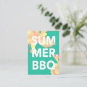 SOMMER GRILLEN blühend Begleitkarte (Stehend Vorderseite)