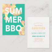 SOMMER GRILLEN blühend Begleitkarte (Vorne/Hinten)