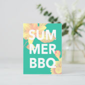 SOMMER GRILLEN blühend Postkarte (Stehend Vorderseite)