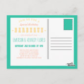 SOMMER GRILLEN blühend Postkarte (Rückseite)