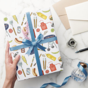 Sommer GRILLEN Vatertag Barbecue Grill Grill Geschenkpapier