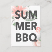 SOMMER GRILLEN Vintag Begleitkarte (Vorderseite)