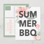 SOMMER GRILLEN Vintag Postkarte (Vorne/Hinten)
