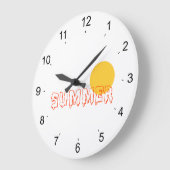 Sommer Große Wanduhr (Winkel)