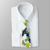 Sommer-grüne Blumendruck-Krawatte Krawatte (Gebunden)
