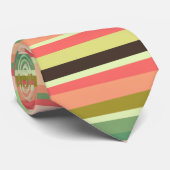 Sommer-grüne Streifen Krawatte (Gerollt)