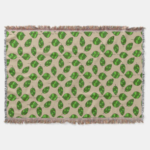 Sommer grünes Leaf-Muster auf jeder Farbe Decke