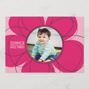 Sommer Grüße Bloom Flat Karte