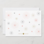 Sommer Grüße Feuerwerke flach Karte (Rückseite)