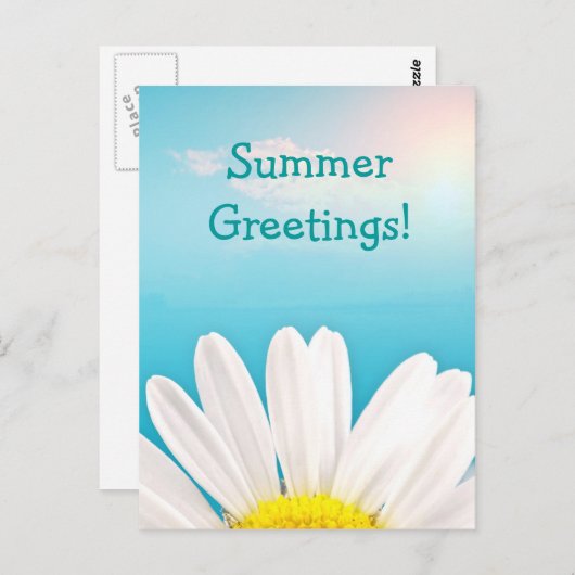 Sommer Grüße! Postkarte (Vorne/Hinten)