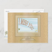 Sommer-Grüße überwachen Postkarte (Vorne/Hinten)