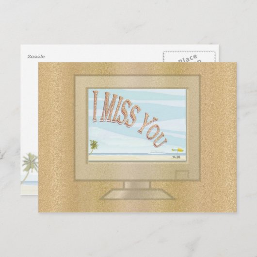 Sommer-Grüße überwachen Postkarte (Vorne/Hinten)