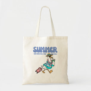 Sommer Gute Vibes Ente Urlaub Kunst Tragetasche