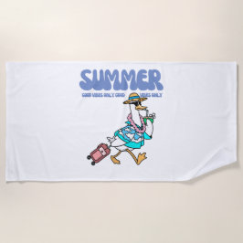 Sommer Gute Vibes Enten Urlaub Kunst Strandtuch