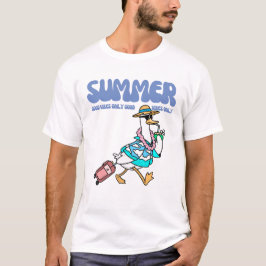 Sommer Gute Vibes Enten Urlaub Kunst T-Shirt