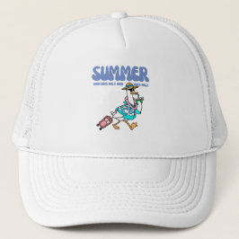 Sommer Gute Vibes Enten Urlaub Kunst Truckerkappe