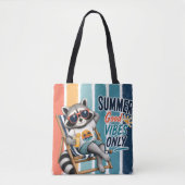 Sommer gute vibes nur Waschbär  Tasche (Vorderseite)