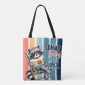 Sommer gute vibes nur Waschbär  Tasche (Rückseite)