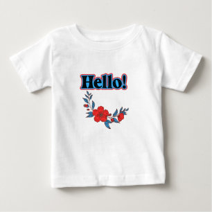 Sommer Hallo Blume Baby T-shirt